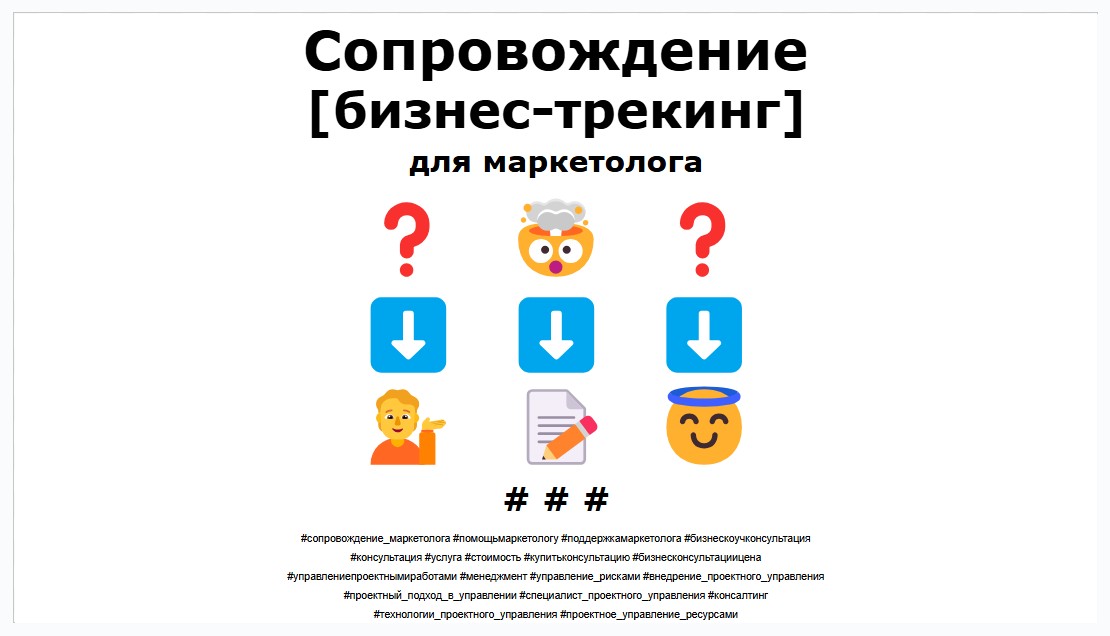 Сопровождение маркетолога
